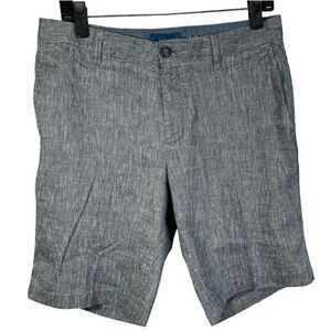 Fairlane Mens Linen Blend Shorts Size 33 Color Gray
